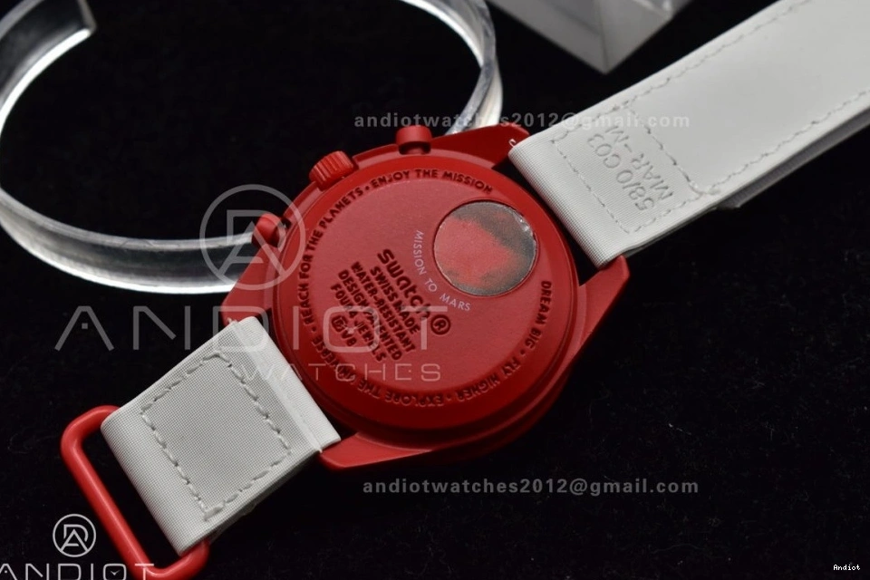 Strap Bioceramic Mars Quartz Omega Swatch Mission x Moonwatch to Nylon on 0508